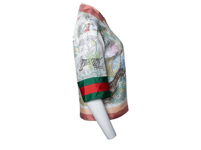 Gucci, top impreso de tigre de edición limitada Multicolor - vista 2