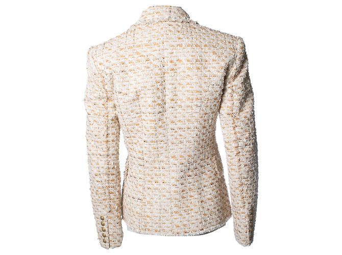 Balmain, blazer de tweed de dupla face - vista 3