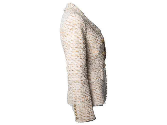 Balmain, blazer de tweed de dupla face - vista 4