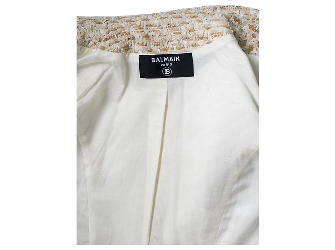 Balmain, blazer de tweed de dupla face - vista 8