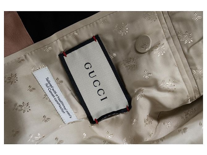 Einreiher Blazer Gucci, Soave Amore Schwarz Pink Golden - Ansicht 10
