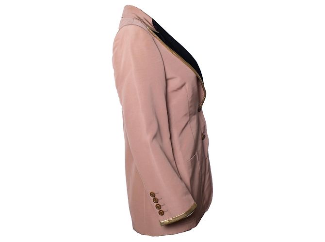 Einreiher Blazer Gucci, Soave Amore Schwarz Pink Golden - Ansicht 3