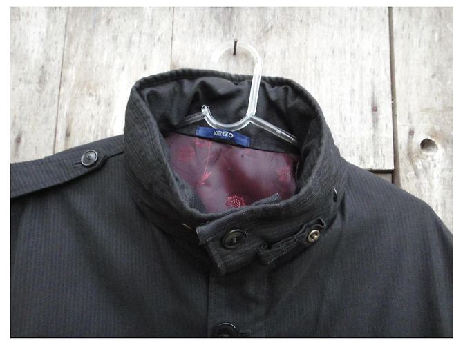 Parka Kenzo negra de algodón y nylon para hombre Negro - vista 8