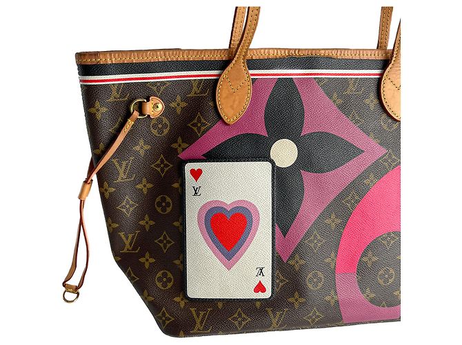 Louis Vuitton Borsa a spalla Neverfull MM Canvas Game On, marrone - vista 12