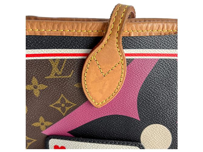 Louis Vuitton Borsa a spalla Neverfull MM Canvas Game On, marrone - vista 13