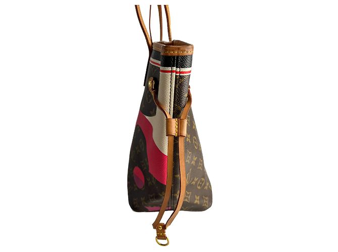 Louis Vuitton Borsa a spalla Neverfull MM Canvas Game On, marrone - vista 7