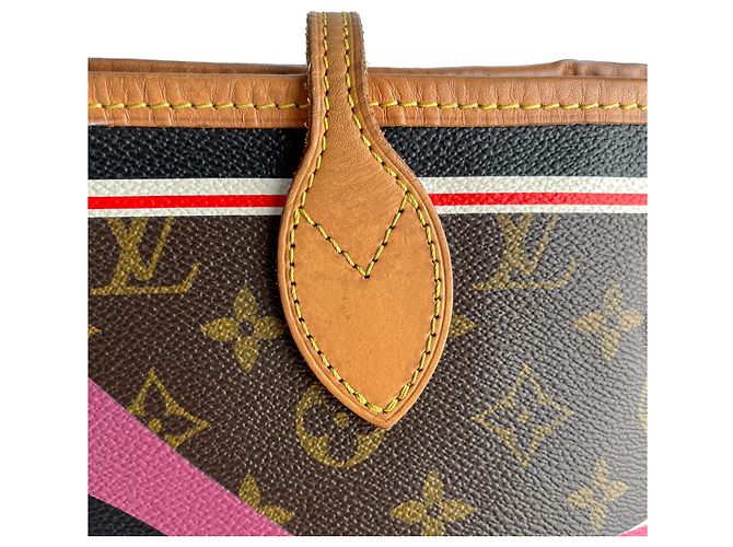 Louis Vuitton Borsa a spalla Neverfull MM Canvas Game On, marrone - vista 8