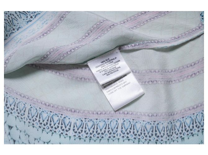 Camilla, vestito kimono multicolore Blu - vista 5