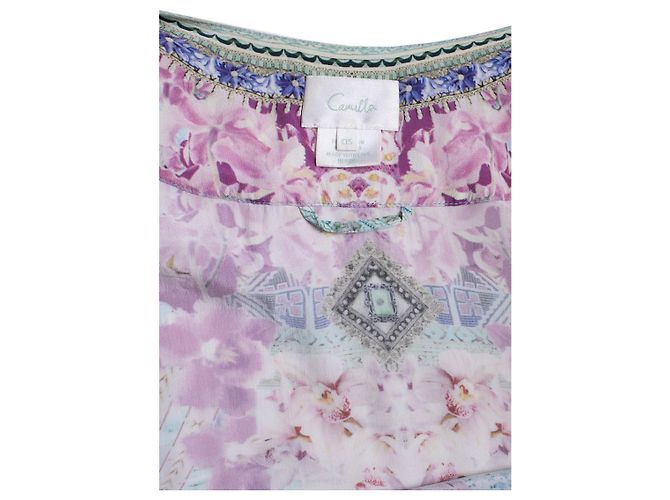 Camilla, vestito kimono multicolore Blu - vista 6