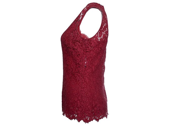 Prada blusa de renda vermelha Vermelho - vista 2