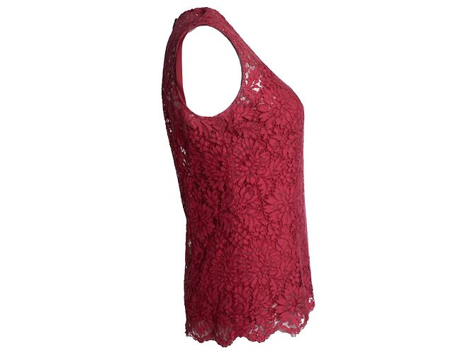 Prada blusa de renda vermelha Vermelho - vista 3