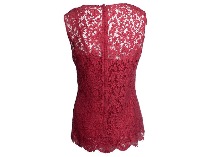 Prada blusa de renda vermelha Vermelho - vista 4