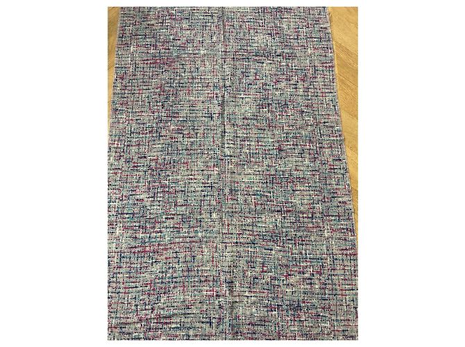 Écharpe Chanel en cachemire multicolore gris - vue 7