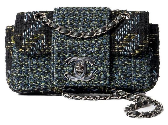 Borsa Tweed Trendy CC Flap - Chanel Multicolore - vista 2