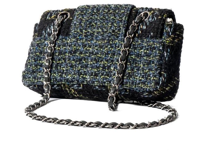Borsa Tweed Trendy CC Flap - Chanel Multicolore - vista 3