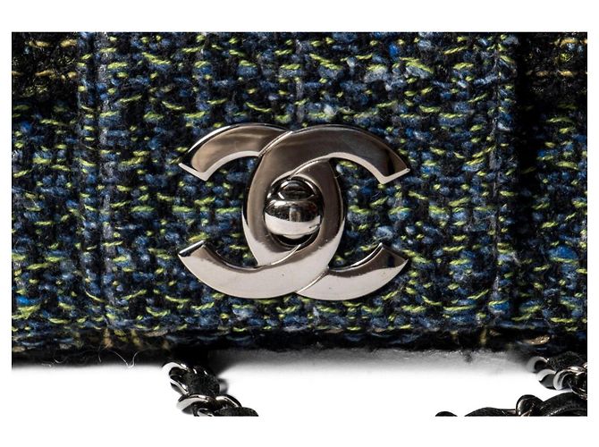 Borsa Tweed Trendy CC Flap - Chanel Multicolore - vista 4