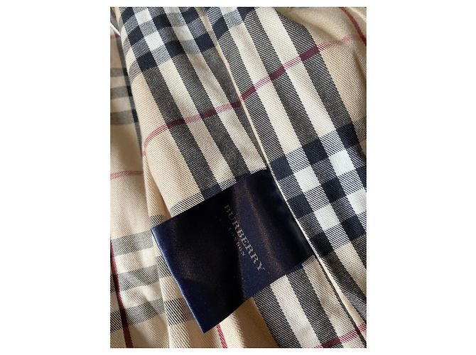 Trench Burberry de piel de cordero beige - vista 3