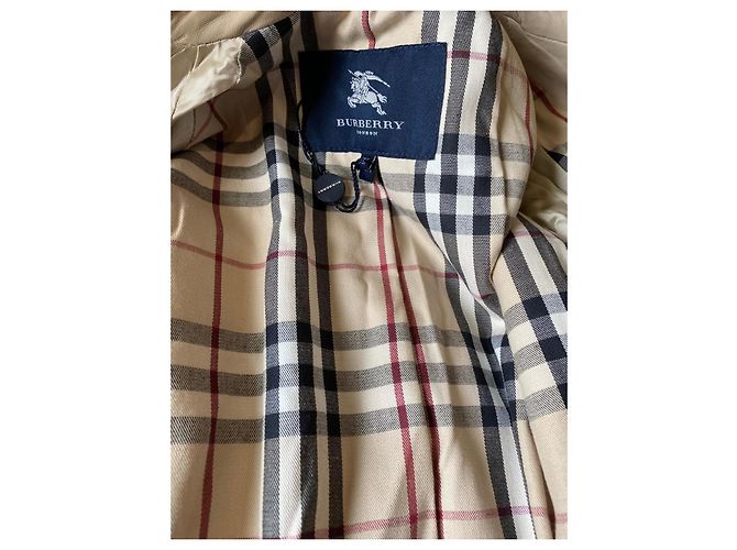 Trench Burberry de piel de cordero beige - vista 4