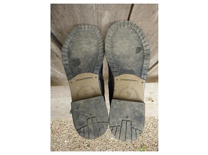 Autre Marque Botas Emanuélle Vee de cuero negro - vista 7