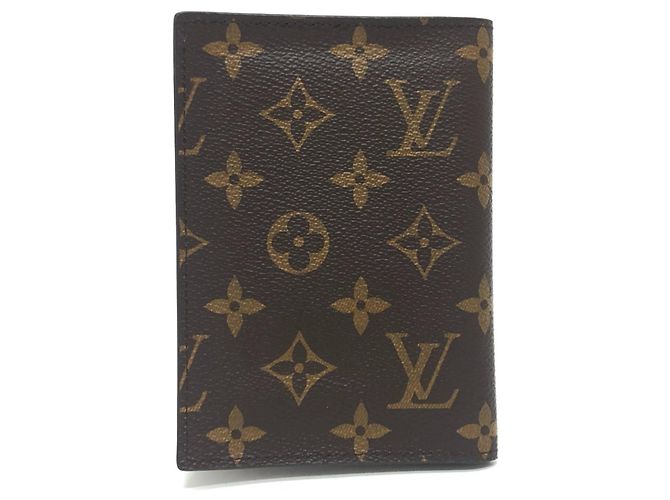 Copri Passaporto Monogram Louis Vuitton Marrone Monogramma - vista 2