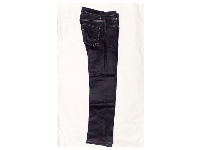 Autre Marque VANNUCCI Schwarze Canvas-Jeans - Ansicht 2