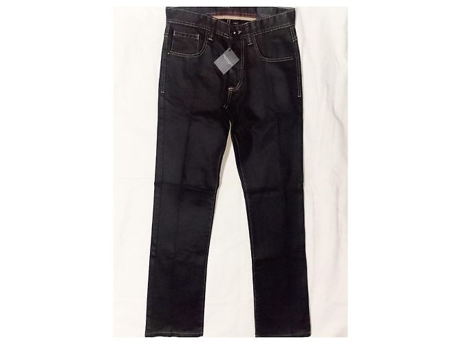 Autre Marque VANNUCCI Schwarze Canvas-Jeans - Ansicht 3