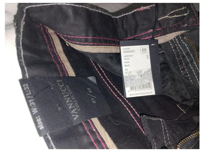 Autre Marque VANNUCCI Schwarze Canvas-Jeans - Ansicht 5