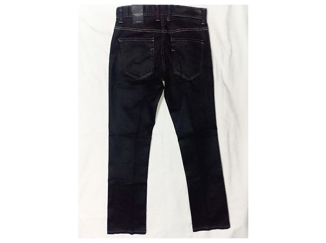 Autre Marque VANNUCCI Schwarze Canvas-Jeans - Ansicht 7