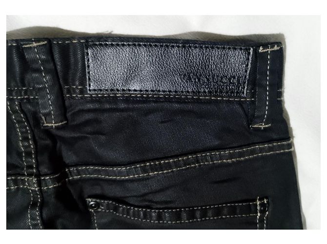 Autre Marque VANNUCCI Schwarze Canvas-Jeans - Ansicht 8