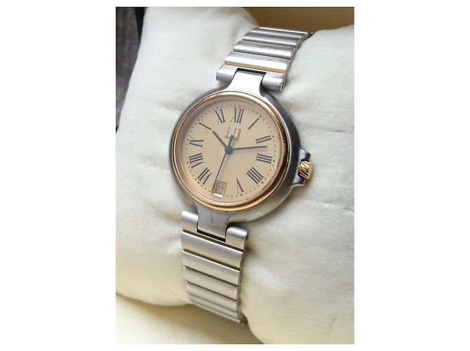 Alfred Dunhill Relógio de quartzo retrô, Dunhill ref. 6 QMSM 228767 Swiss Made Prata Dourado - vista 12
