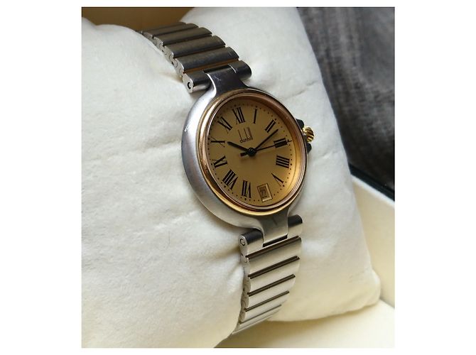 Alfred Dunhill Relógio de quartzo retrô, Dunhill ref. 6 QMSM 228767 Swiss Made Prata Dourado - vista 2