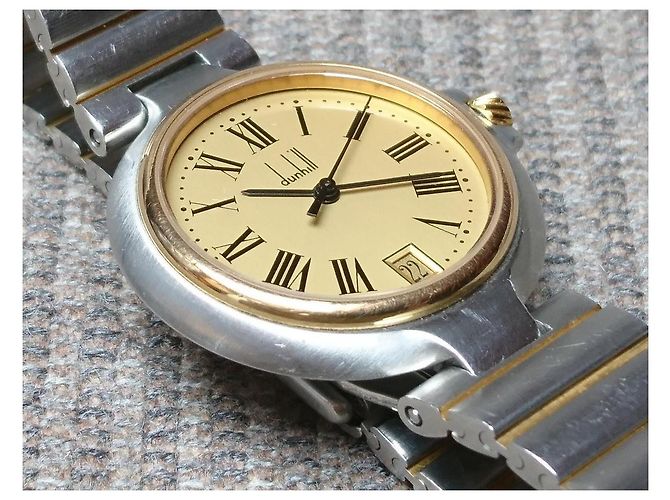 Alfred Dunhill Relógio de quartzo retrô, Dunhill ref. 6 QMSM 228767 Swiss Made Prata Dourado - vista 4