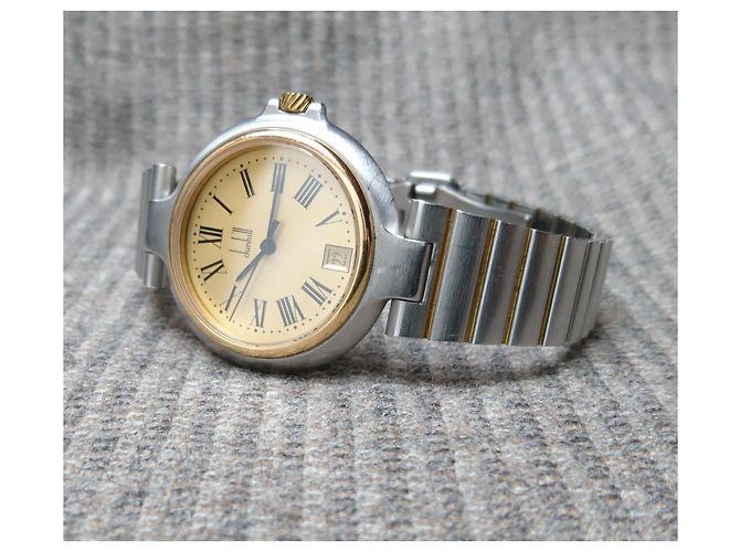 Alfred Dunhill Relógio de quartzo retrô, Dunhill ref. 6 QMSM 228767 Swiss Made Prata Dourado - vista 9