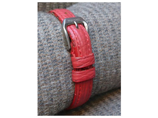 Reloj de cuarzo retro Emile Pequignet, ref. 3522313 Hecho en Francia Plata Roja - vista 10