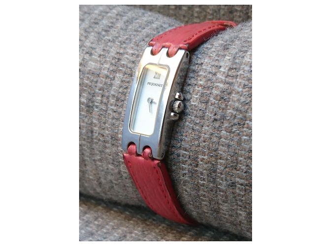 Reloj de cuarzo retro Emile Pequignet, ref. 3522313 Hecho en Francia Plata Roja - vista 11