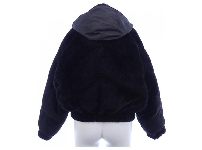 Giacca in shearling Hermès 4H1221DF Nero - vista 2