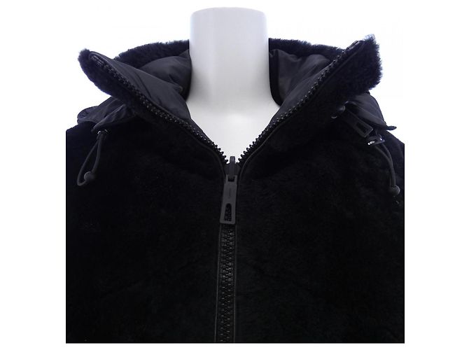 Giacca in shearling Hermès 4H1221DF Nero - vista 5