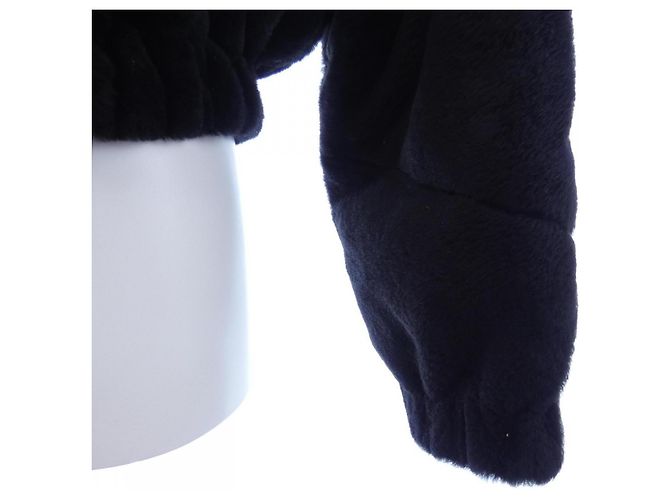 Giacca in shearling Hermès 4H1221DF Nero - vista 6