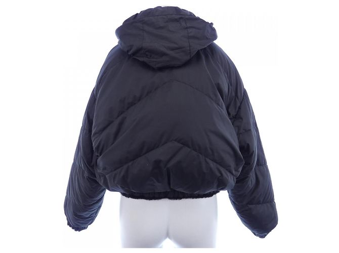 Giacca in shearling Hermès 4H1221DF Nero - vista 8