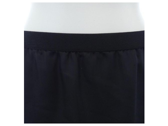 Gonna in seta Hermès 36 Nero - vista 7