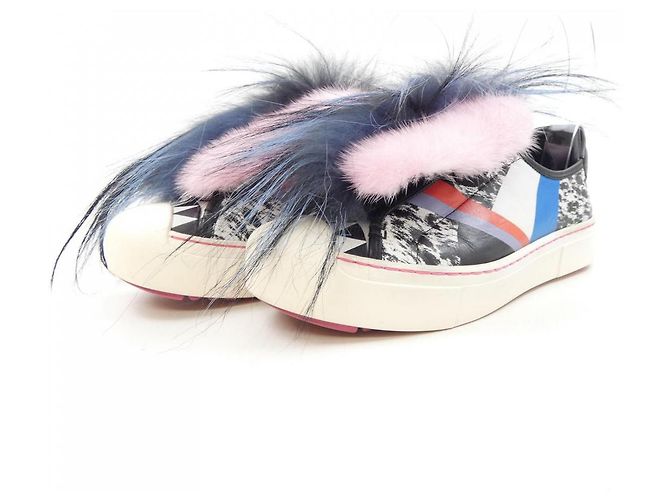 Fendi Sneakers Black Pink White - view 3