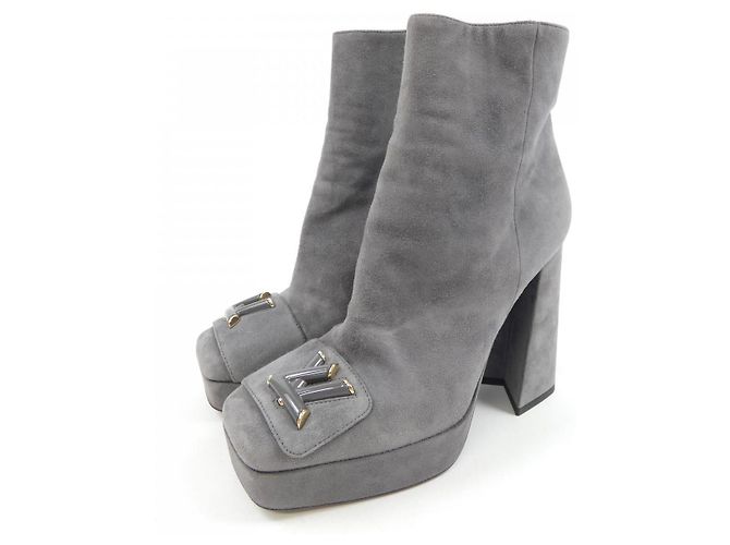 Stivali Shake Line Louis Vuitton Grigio - vista 3