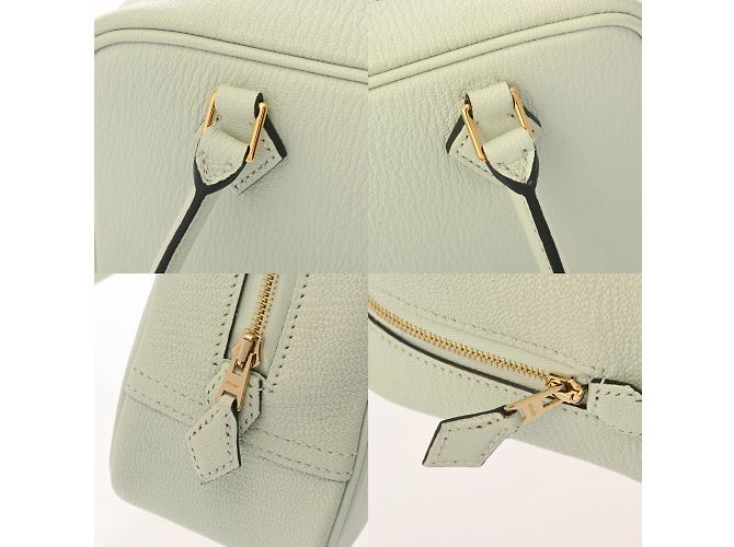 Hermès Plume Mini-Handtasche Hellgrün - Ansicht 10