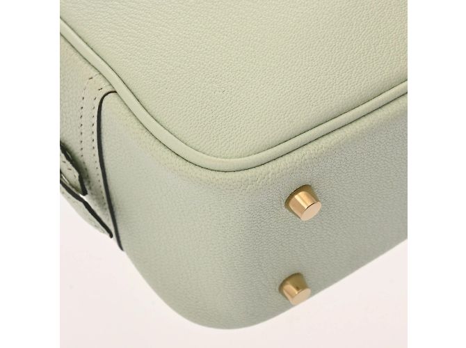 Hermès Plume Mini-Handtasche Hellgrün - Ansicht 7