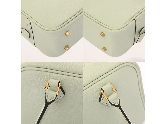 Hermès Plume Mini-Handtasche Hellgrün - Ansicht 9