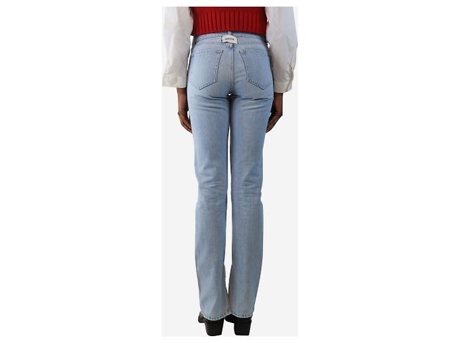 Ganni Hellblaue Denim-Jeans - Größe UK 6 Weiß - Ansicht 3