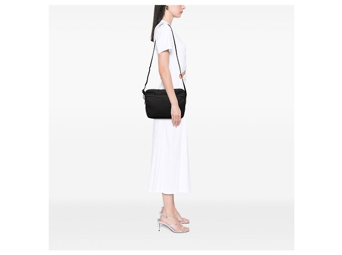 Borsa a tracolla in tela Zucchino nera Fendi Nero - vista 10