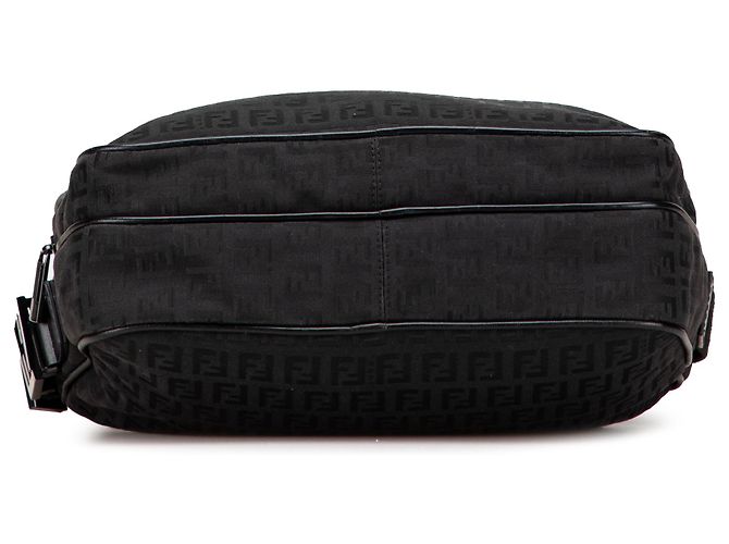 Borsa a tracolla in tela Zucchino nera Fendi Nero - vista 3