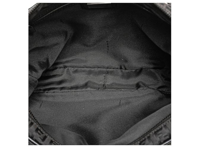 Borsa a tracolla in tela Zucchino nera Fendi Nero - vista 4