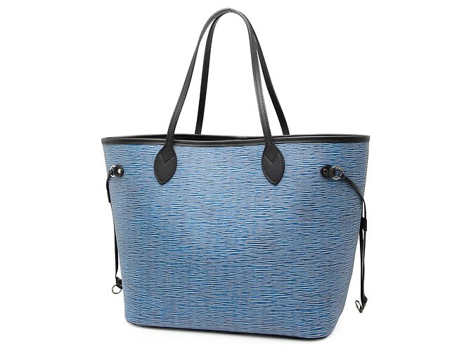 Louis Vuitton Blu Epi Denim Neverfull MM - vista 2